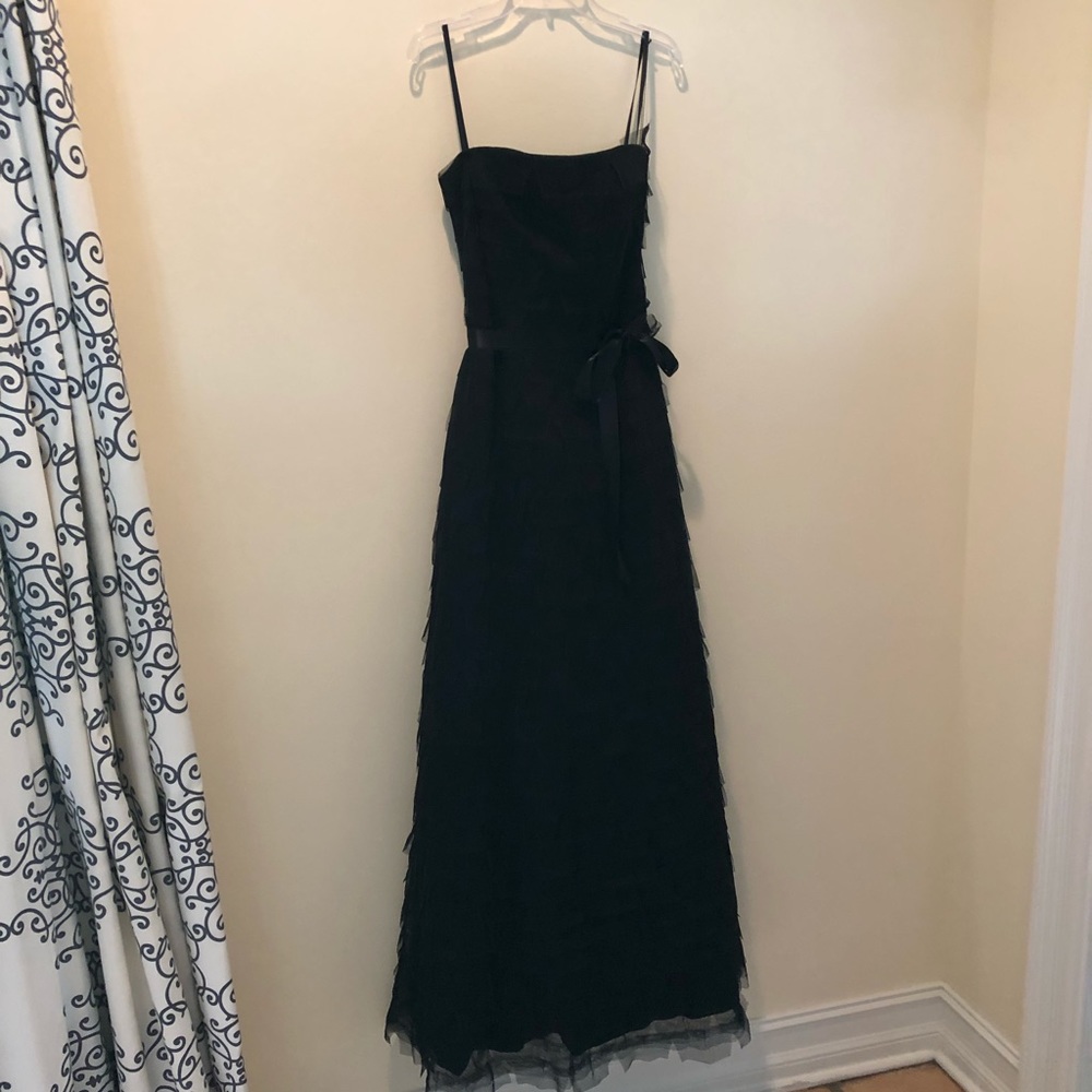 Bcbg Maxazaria Strapless Tulle Gown black size 2